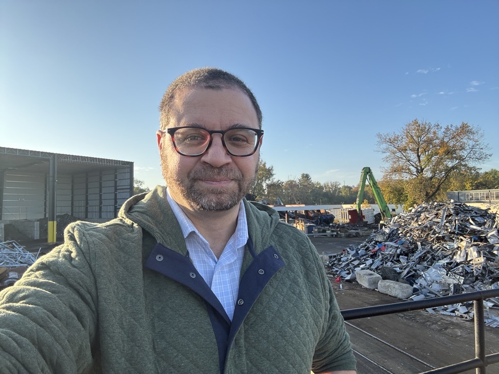 Jeff Lieberman, Vice President of Commercial Strategy at Albert Bros., Inc., at the Waterbury, CT scrap yard